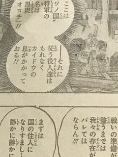 onepiece909話ネタバレワノ国将軍黒炭オロチ