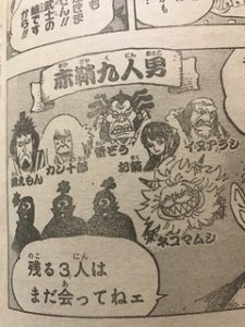 ONEPIECE939話赤鞘九人男メンバー確定強さランキング考察