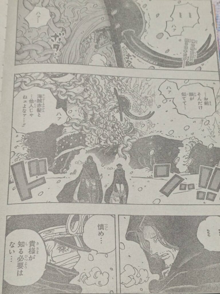 ワンピース1138話ネタバレ感想考察｜シャムロックの剣がケルベロスの実の能力！？ | 【ワンピース考察】甲塚誓ノ介のいい芝居してますね！